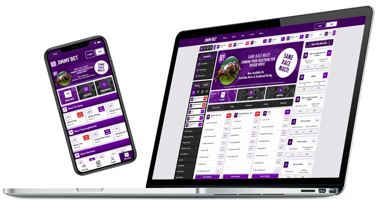 JimmyBet Portfolio Scroller Image